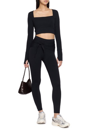 Figure View - Click To Enlarge - NYLORA - Oscar Tie Waistband Leggings