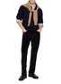 Figure View - Click To Enlarge - BARMAS - Straight Leg Corduroy Pants