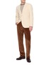 Figure View - Click To Enlarge - BARMAS - Straight Leg Corduroy Pants