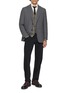 Figure View - Click To Enlarge - BARMAS - Straight Leg Cotton Cashmere Stretch Pants