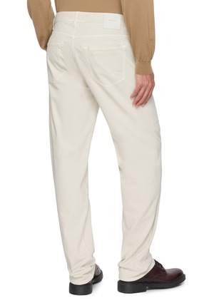 Back View - Click To Enlarge - BARMAS - Straight Leg Cotton Cashmere Stretch Pants