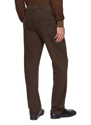 Back View - Click To Enlarge - BARMAS - Straight Leg Cotton Cashmere Stretch Pants