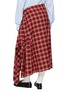 Back View - Click To Enlarge - EENK - Side Button Convertible Chequered Skirt
