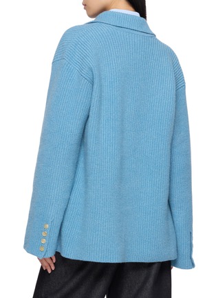 Back View - Click To Enlarge - EENK - Double Breasted Knit Cardigan
