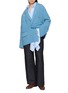 Figure View - Click To Enlarge - EENK - Double Breasted Knit Cardigan