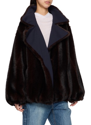 Detail View - Click To Enlarge - EENK - Reversible Volume Collar Jacket