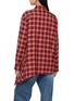 Back View - Click To Enlarge - EENK - Convertible Button Detail Chequered Shirt