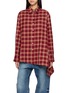EENK Convertible Button Detail Chequered Shirt
