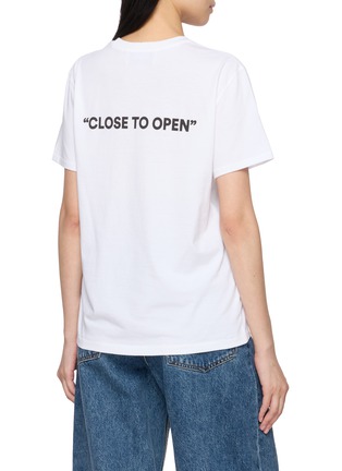 Back View - Click To Enlarge - EENK - Slogan Graphic Print T-Shirt