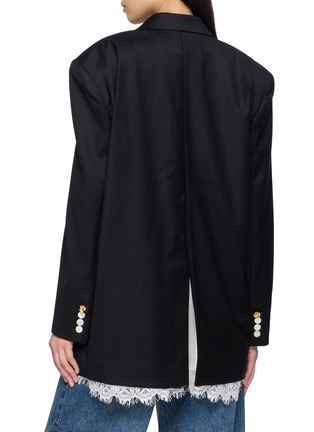 Back View - Click To Enlarge - EENK - Oversized Double Breasted Blazer