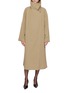LE17SEPTEMBRE Draped Funnel-Neck Cotton Trench Coat