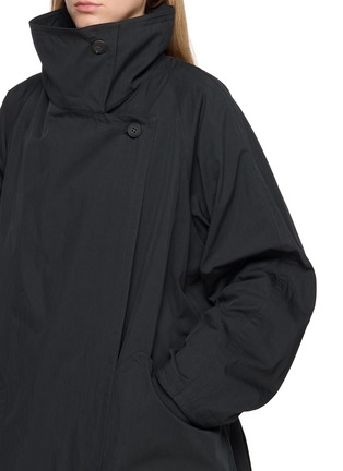  - LE17SEPTEMBRE - Draped Funnel-Neck Cotton Trench Coat