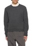 AMOMENTO Crewneck Knit Sweater