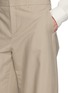  - AMOMENTO - Pleated Curved Leg Pants