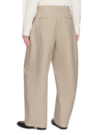 Back View - Click To Enlarge - AMOMENTO - Pleated Curved Leg Pants