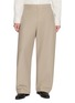 AMOMENTO Pleated Curved Leg Pants