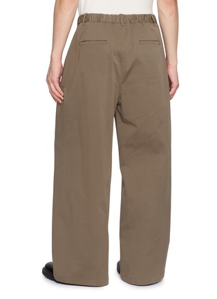 Back View - Click To Enlarge - AMOMENTO - Double Pleat Wide Leg Pants