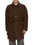 AMOMENTO Raglan Sleeve Belted Coat