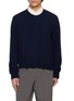 AMOMENTO Crewneck Knit Sweater