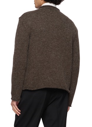 Back View - Click To Enlarge - AMOMENTO - Roll Neck Knit Sweater