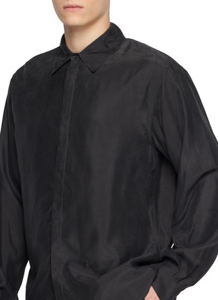  - AMOMENTO - Long Sleeve Cupro Shirt