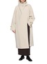 Figure View - Click To Enlarge - LE17SEPTEMBRE - Cowl-Neck Handmade Long Coat