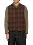 ORIGINAL VINTAGE STYLE V-Neck Chequered Gilet