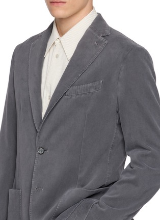  - EQUIL - Single Breasted Garment Dyed Cotton Cashmere Twill Blazer