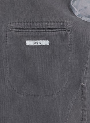  - EQUIL - Single Breasted Garment Dyed Cotton Cashmere Twill Blazer
