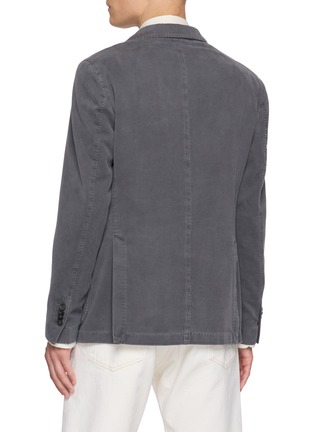 Back View - Click To Enlarge - EQUIL - Single Breasted Garment Dyed Cotton Cashmere Twill Blazer