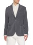 EQUIL Single Breasted Garment Dyed Cotton Cashmere Twill Blazer