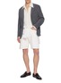 Figure View - Click To Enlarge - EQUIL - Single Breasted Garment Dyed Cotton Cashmere Twill Blazer