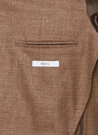  - EQUIL - Single Breasted Herringbone Blazer