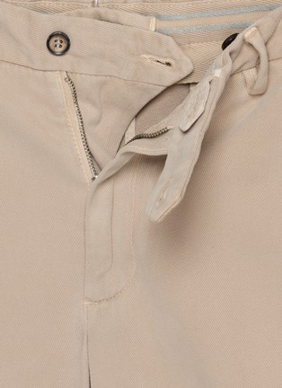 Detail View - Click To Enlarge - EQUIL - Flat Front Cashmere Cotton Twill Pants