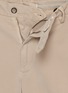 Detail View - Click To Enlarge - EQUIL - Flat Front Cashmere Cotton Twill Pants