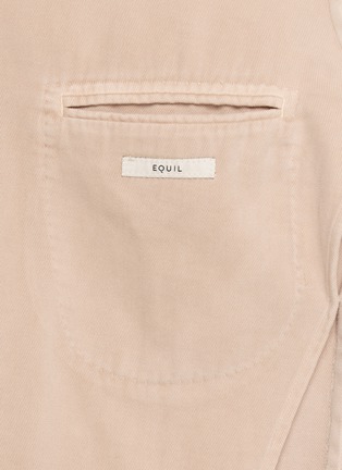  - EQUIL - Single Breasted Garment Dyed Cotton Cashmere Twill Blazer