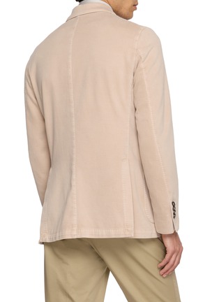 Back View - Click To Enlarge - EQUIL - Single Breasted Garment Dyed Cotton Cashmere Twill Blazer