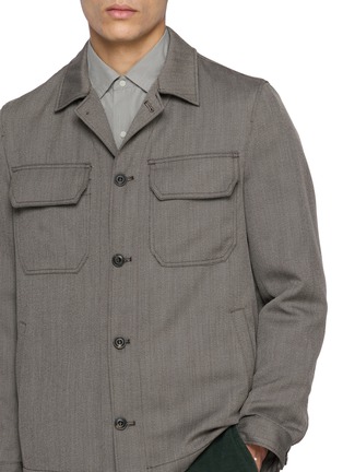  - EQUIL - Flap Pocket Wool Shirt Jacket