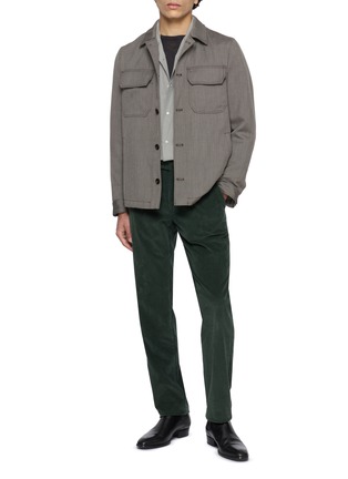Figure View - Click To Enlarge - EQUIL - Flap Pocket Wool Shirt Jacket