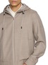  - EQUIL - Drawstring Zip Up Hooded Wool Jacket
