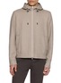 EQUIL Drawstring Zip Up Hooded Wool Jacket