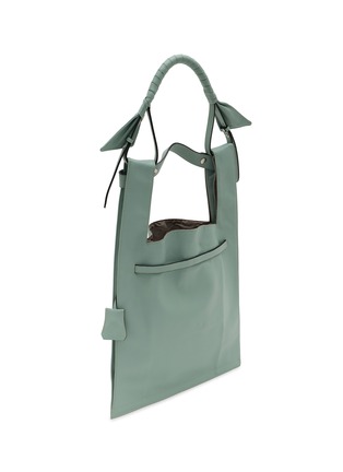 Detail View - Click To Enlarge - BEAUTIFUL PEOPLE - Extra Large Bandage Handle Shrink Leather Market Bag