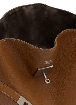 Detail View - Click To Enlarge - BEAUTIFUL PEOPLE - Extra Large Bandage Handle Shrink Leather Market Bag