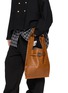 Front View - Click To Enlarge - BEAUTIFUL PEOPLE - Large Bandage Handle Shrink Leather Market Bag