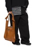 Figure View - Click To Enlarge - BEAUTIFUL PEOPLE - Large Bandage Handle Shrink Leather Market Bag