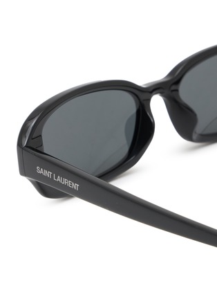 Detail View - Click To Enlarge - SAINT LAURENT - Recycled Acetate Rectangular Sunglasses