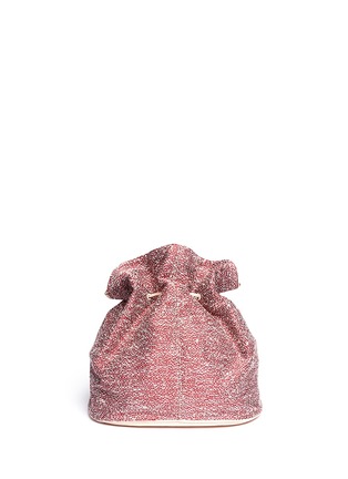 Back View - Click To Enlarge - SEE BY CHLOÉ - Cherry tweed bucket bag