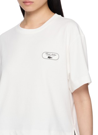  - LACOSTE - Cropped Logo Patch T-Shirt