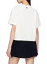 Back View - Click To Enlarge - LACOSTE - Cropped Logo Patch T-Shirt