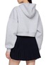 Back View - Click To Enlarge - LACOSTE - Oversized Cropped Hoodie